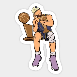 Steph Curry Championship Celebration Sticker